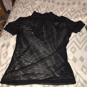 Cute see through mesh top